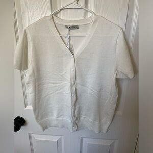 Grace Karin | NWT | White Short Sleeve Cardigan | Size Large | New With …